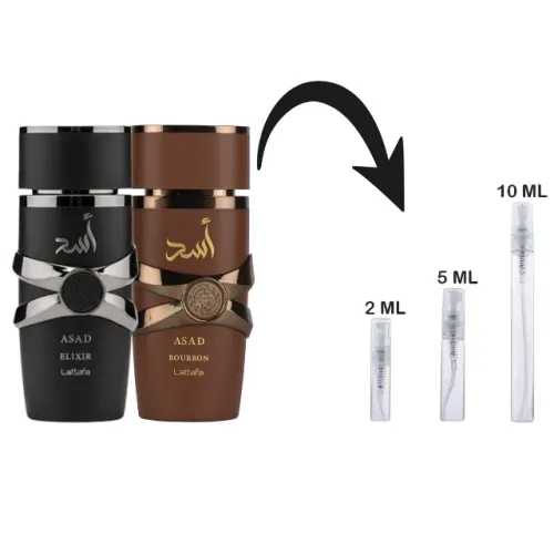 Decant Perfume Asad Elixir ou Asad Bourbon 5ML
