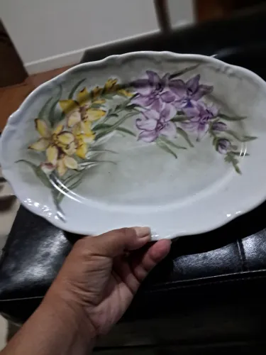 Travessa pintada a mão