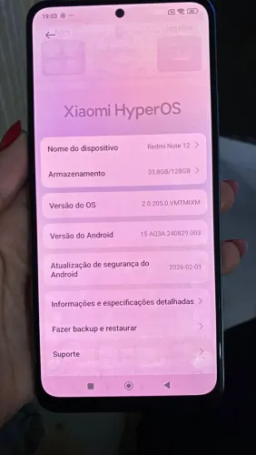 XIOMI Hiper OS com bateria novinha
