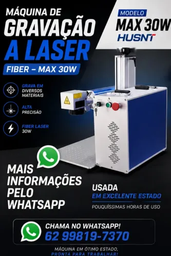 Máquina gravação laser 30W Fiber