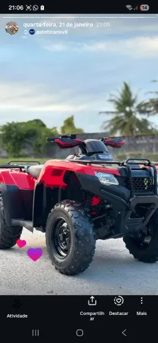 Quadriciclo Honda Fourtrax 420 4x4 2018 