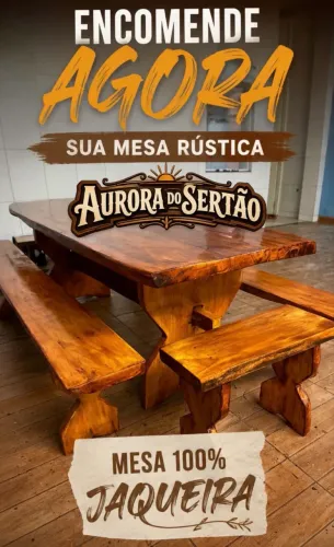 Mesa rústica por encomenda