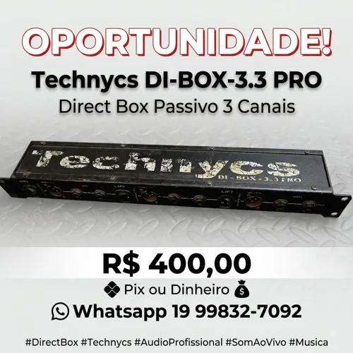 Direct box 3 canais passivo