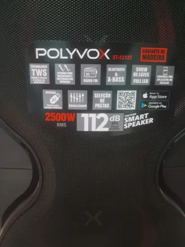 Caixa de som poucos messes de uso