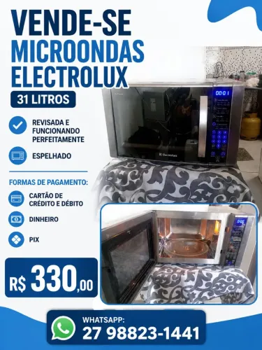 Vende-se microondas Eletrolux espelhado