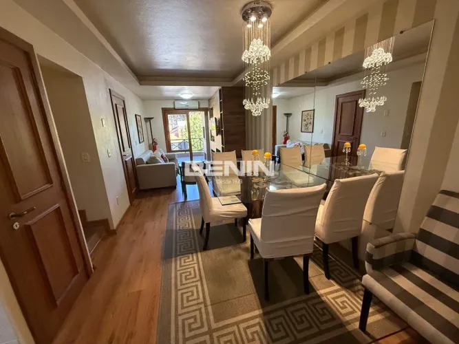 Apartamento, 96 m², 2 dormitórios, mobiliado, churrasqueira, lareira, 01 vaga, Centro de G