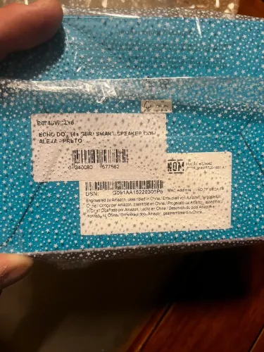 VENDO ECHO DOT 4ª GERAÇÃO - NOVO E LACRADO