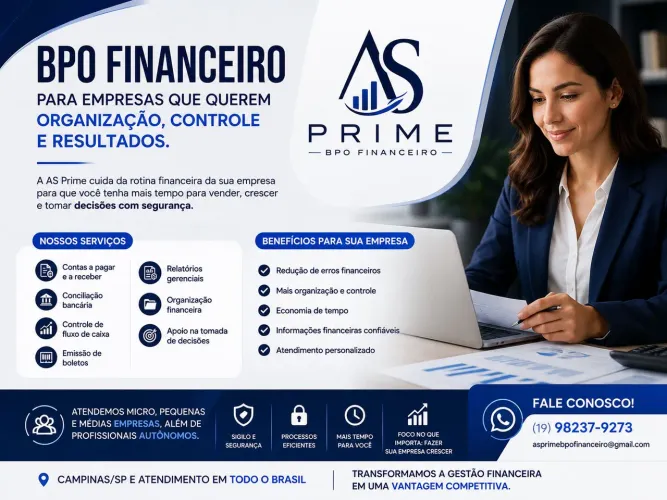 BPO Financeiro Assistente Administrativo Virtual