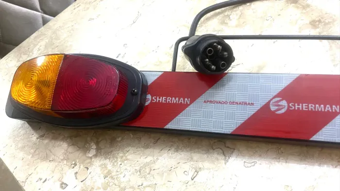 Régua Sinalizadora Sherman P/ Transbike Suporte Para Placa