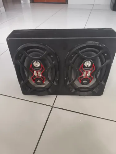 Caixa de som com par de alto falante 6x9 Bravox 