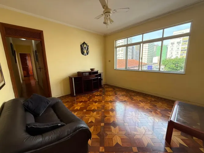 Apartamento com 2 dormitórios para alugar, 116 m² por R$ 3.900,00/mês - Pompéia - Santos/S