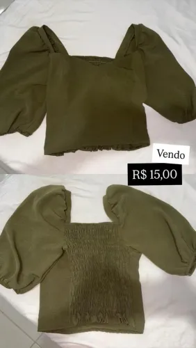 Blusa verde militar