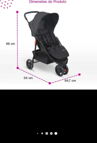 Vendo carrinho de bebe 