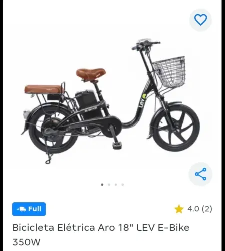 Vendo bike elétrica, Não entrego