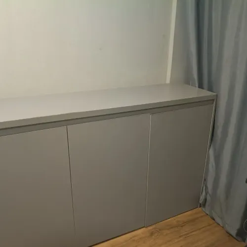 ARMÁRIOS MULTIUSO CINZA EM MDF 195 X 89 X 40 4 PORTA