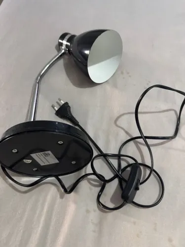 Lâmpada de mesa Velador, clipe flexível E27, adequado para LED