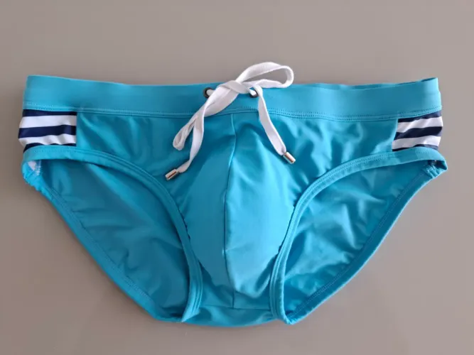 Sunga Slim UXH Collection G Azul com Bojo Removivel Semi Nova