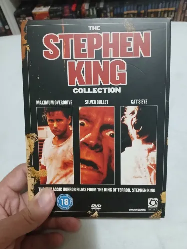 Box importado dvd stephen king comboio terror olhos de gato hora lobisomem bala de prata