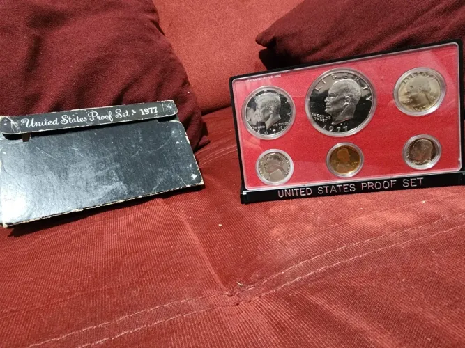 Estados Unidos Proof Set 1977 - 6 Moedas Letra S Proof Lacrada No Acrilico