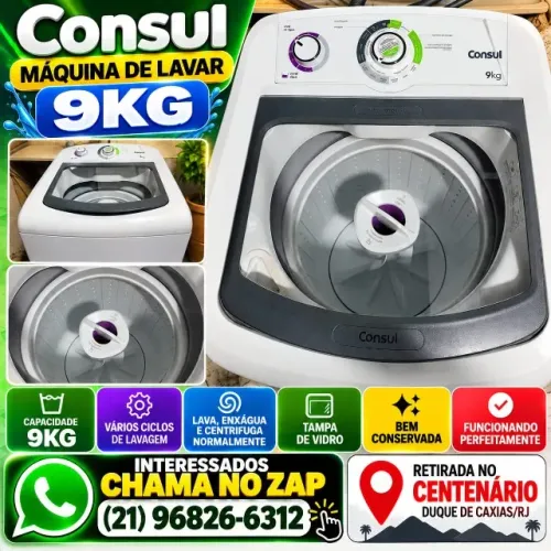 MÁQUINA DE LAVAR 9 KG CONSUL