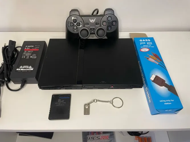 PS2 Slim Bivolt - Envio OLX Pay