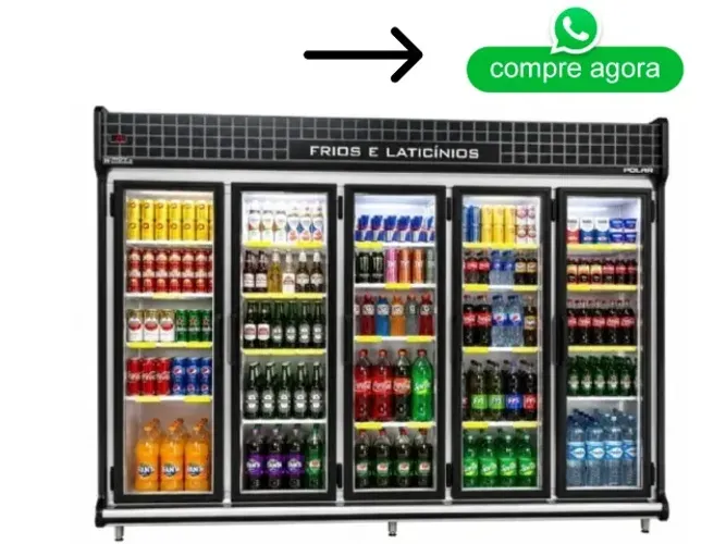 Refrigerador de Bebidas 5 Portas Polo Frio Novo
