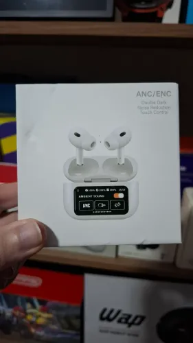 Fone de ouvido TWS airbuds Bluetooth ANC ENC ipx7 Led Branco