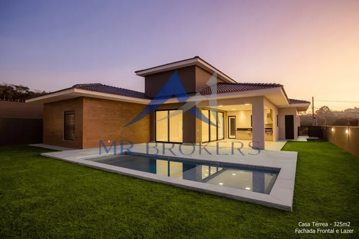 Luxuosa casa de 4 suítes no Condomínio Terras da Alvorada, Paineiras, Itupeva-SP: 325m² de