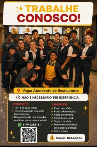 Atendente de Restaurante