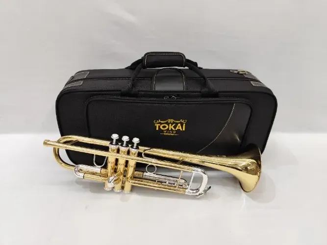 Trompete Tokai TR-400GP Sib - Dourado c/ Prata - NOVO/Parcelo 21x