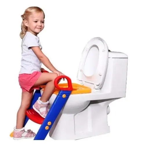 Assento redutor para sanitário infantil.