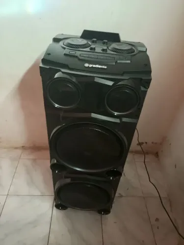 caixa de som black bass 1800w gradiente