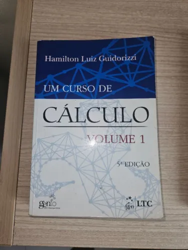 Livro Um Curso De Cálculo Vol. 1 - Guidorizzi (5ª Edição) - Impecável / Como Novo