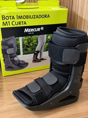 : ?Bota Imobilizadora Mercur M1 Curta - Seminova - Usada apenas 2 dias