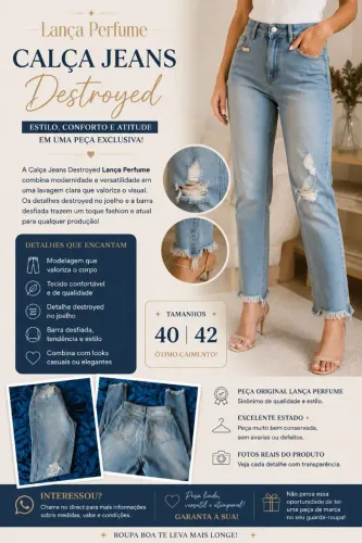Calça jeans feminina 