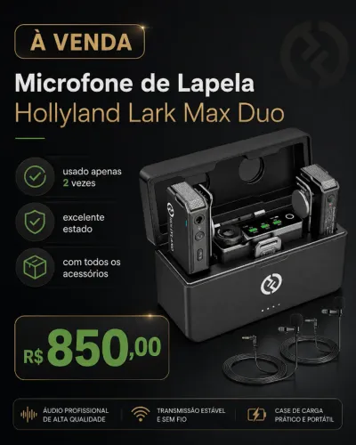 Microfone Hollyland Max Duo