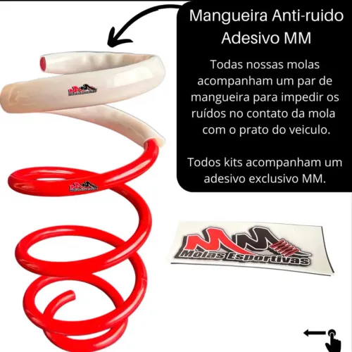 Kit 4 Molas Esportivas Kia Cerato 2009 A 2013 Mm Molas