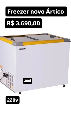 Freezer vidro 