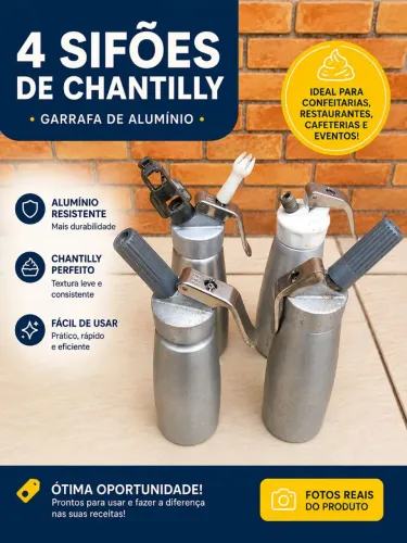 4 Garrafa de chantily