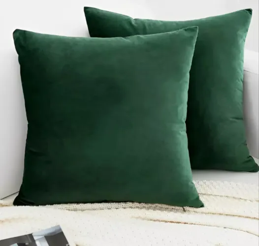2 Capas de Almofada Suede Veludo 45x45