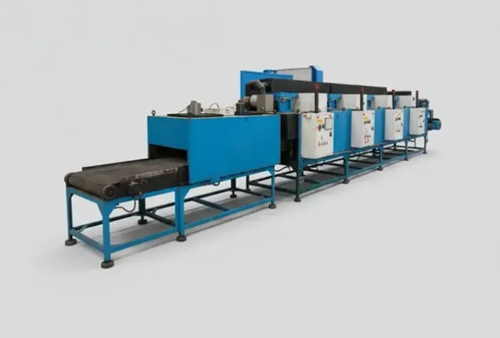 Forno De Cura GRUENBERG TPS 4 ZONAS (450°f) Esteira Contínua 12500mm