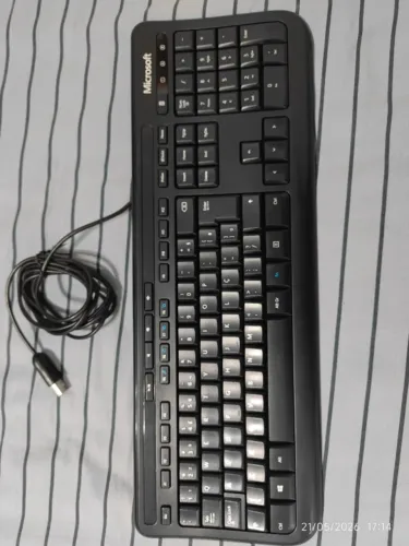 Teclado Microsoft Wired 600 - Original, Silencioso e Produtivo