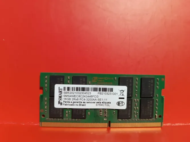 Memória Pc4 16gb smart notebook 3200 AA