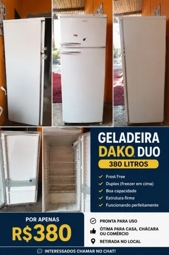 Geladeira Dako Duo 380L Funcionando ? Leia a Descrição ?