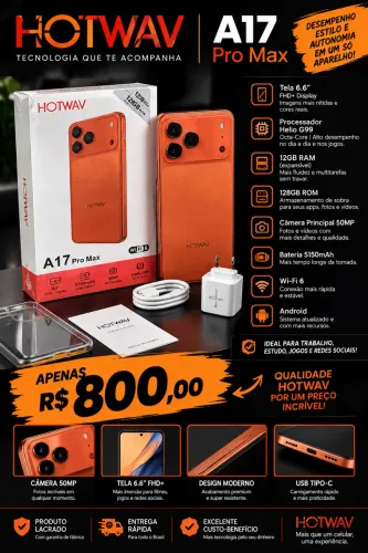 Celular HOTWAV A17 Pro Max