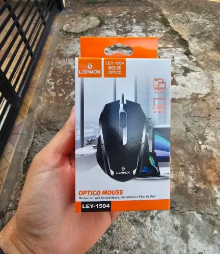 Mouse Óptico com fio.