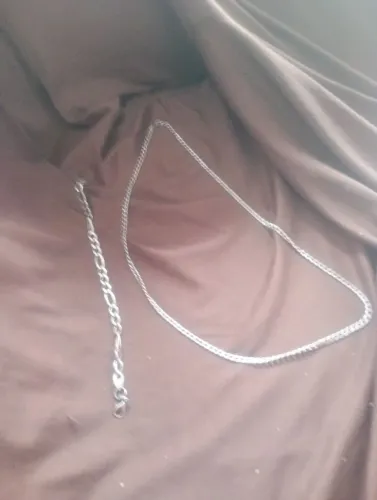 Cordão prata e pulseira