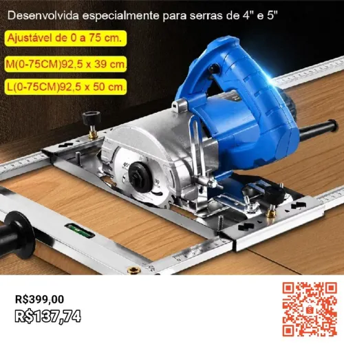 Guia de corte reto de metal - serra circular