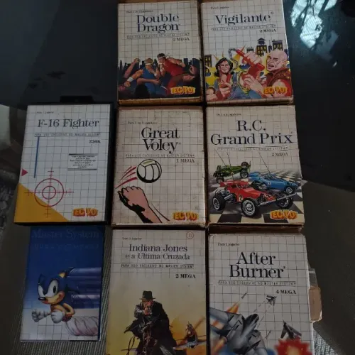 Lote de fitas Master System