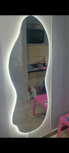 Espelho orgânico com led na promoção